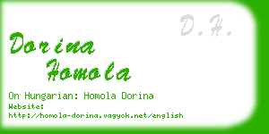 dorina homola business card